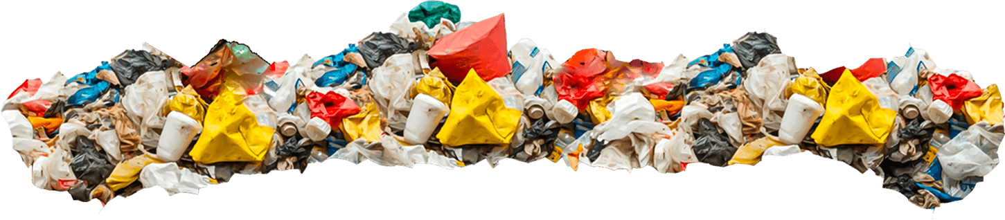 Decorative waste banner