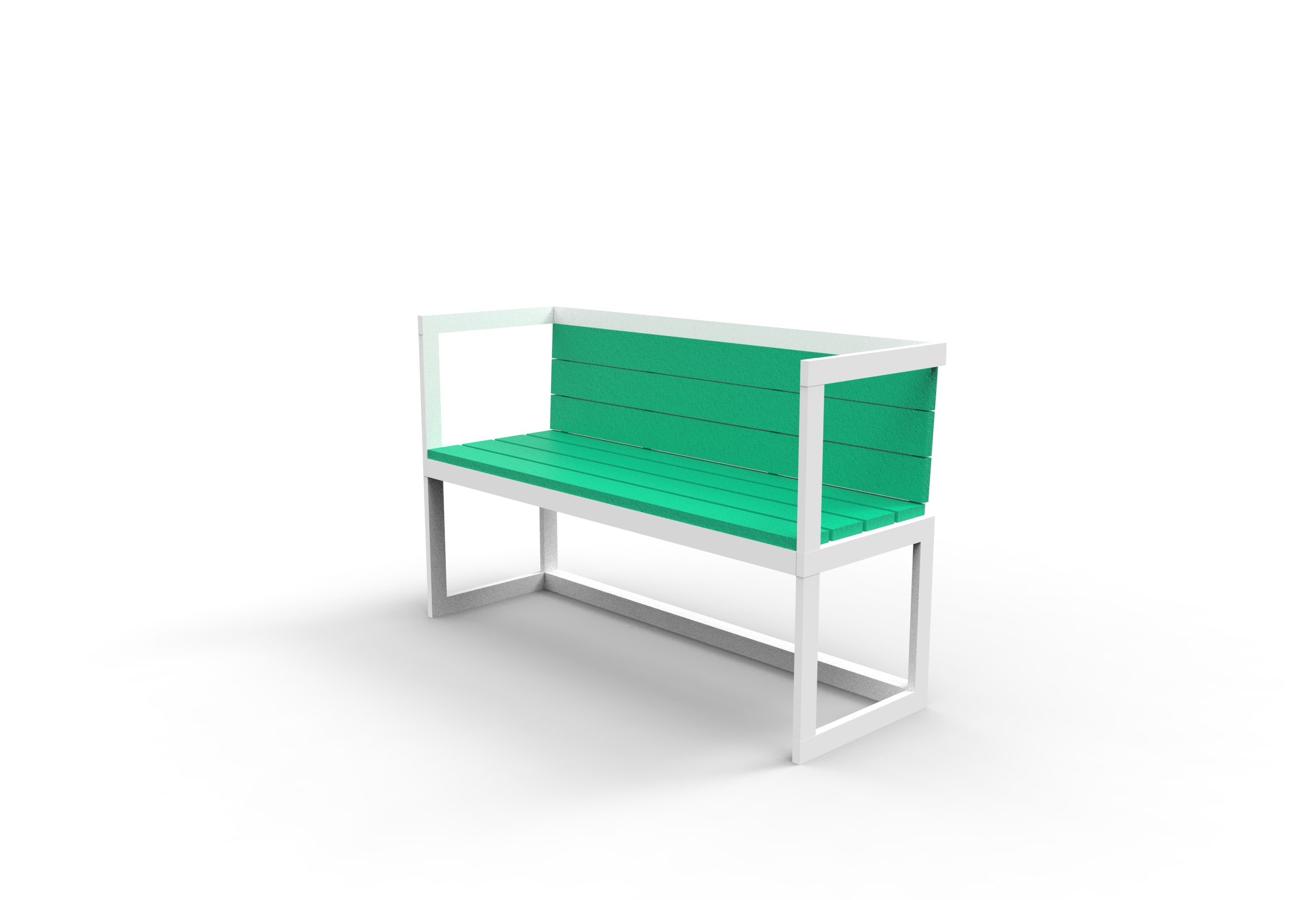 Two Seater Bench in green