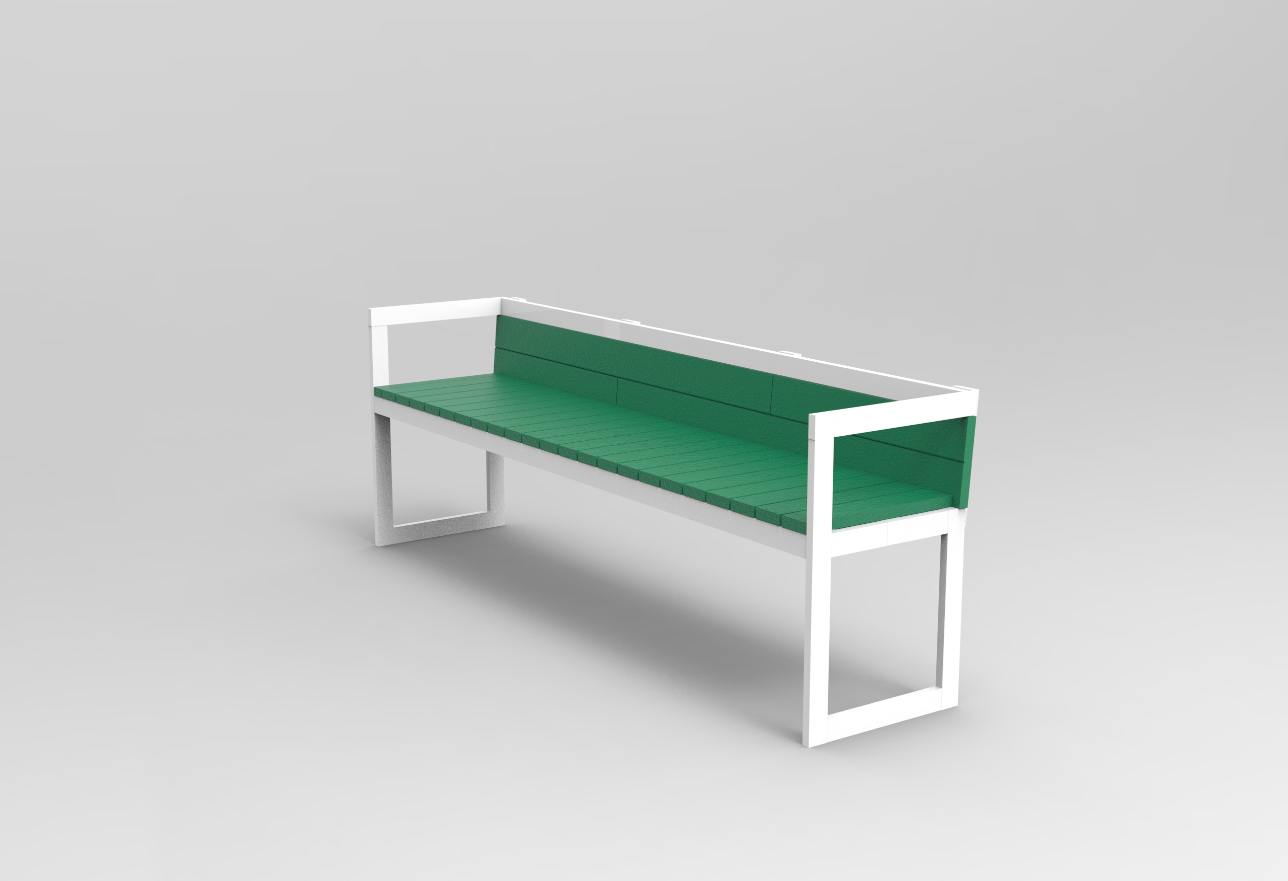 Three Seater in green
