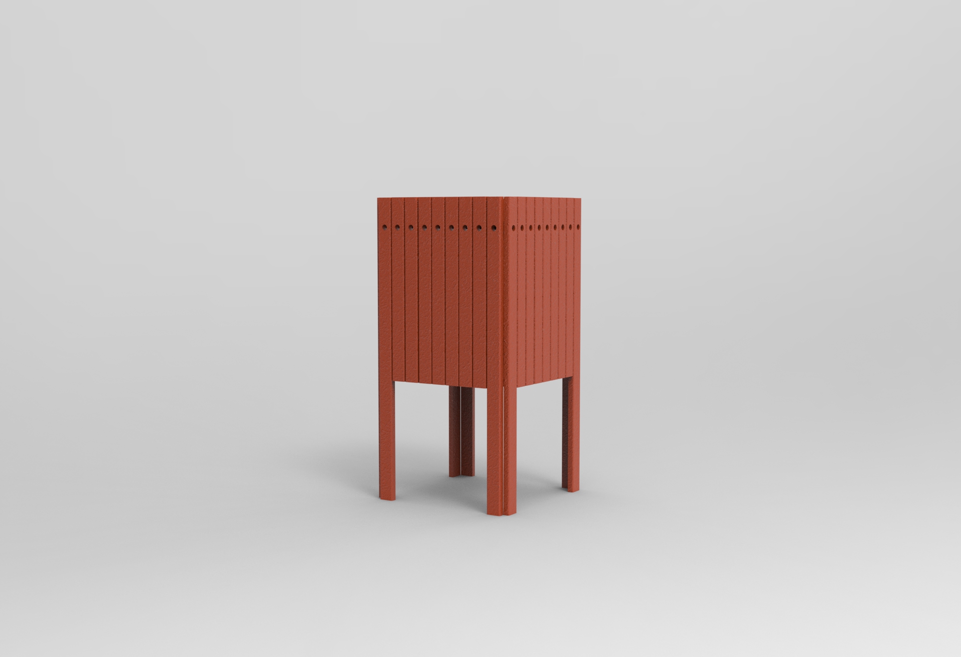 Dustbin in orange