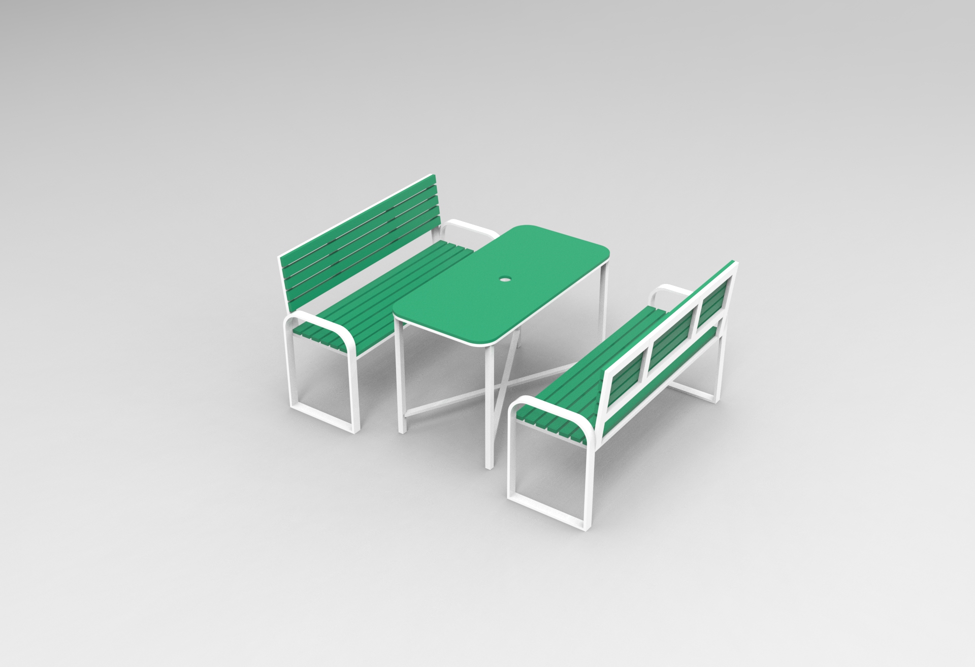 Glade Dining set in green