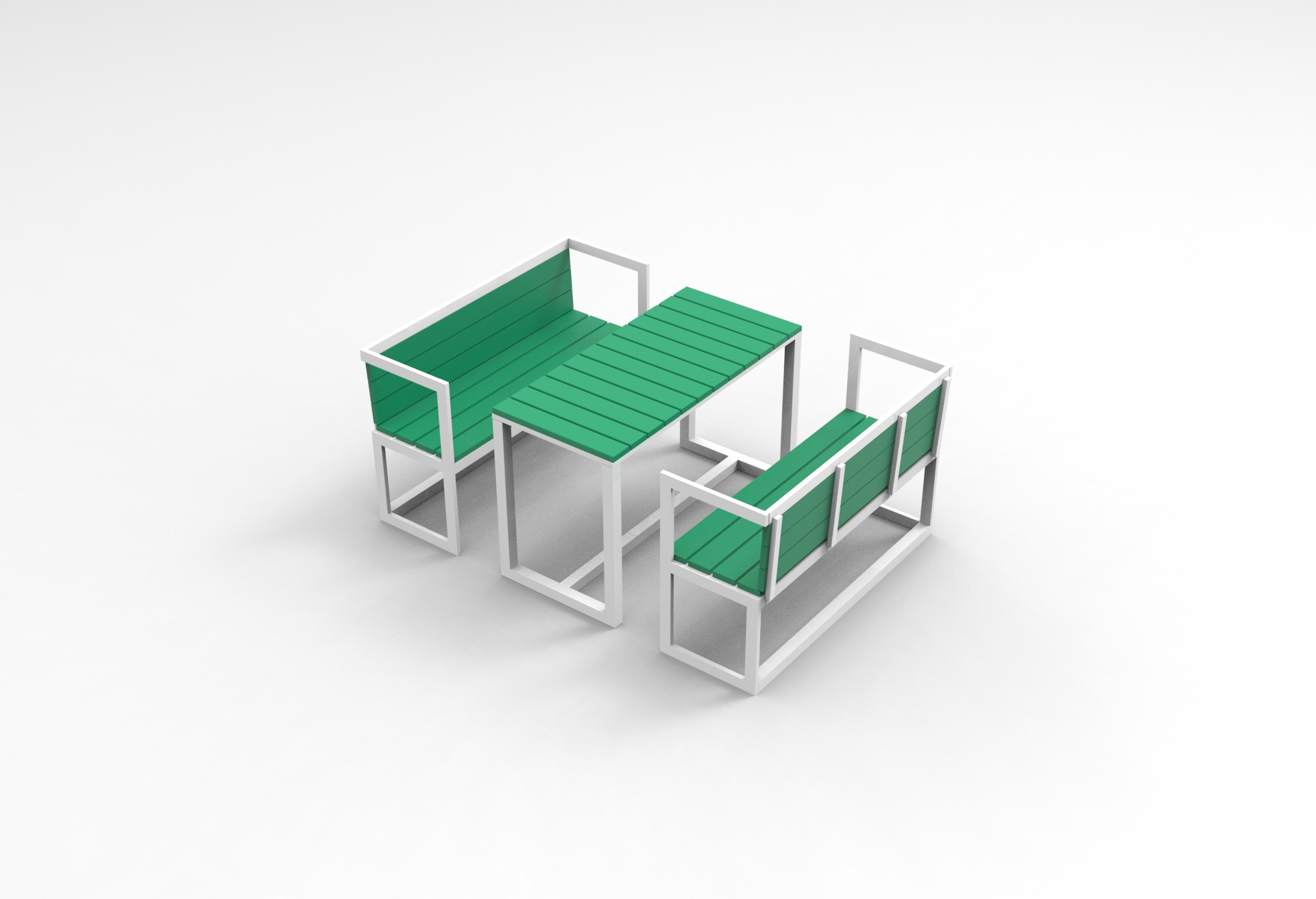 Terris Dining set 2 in green